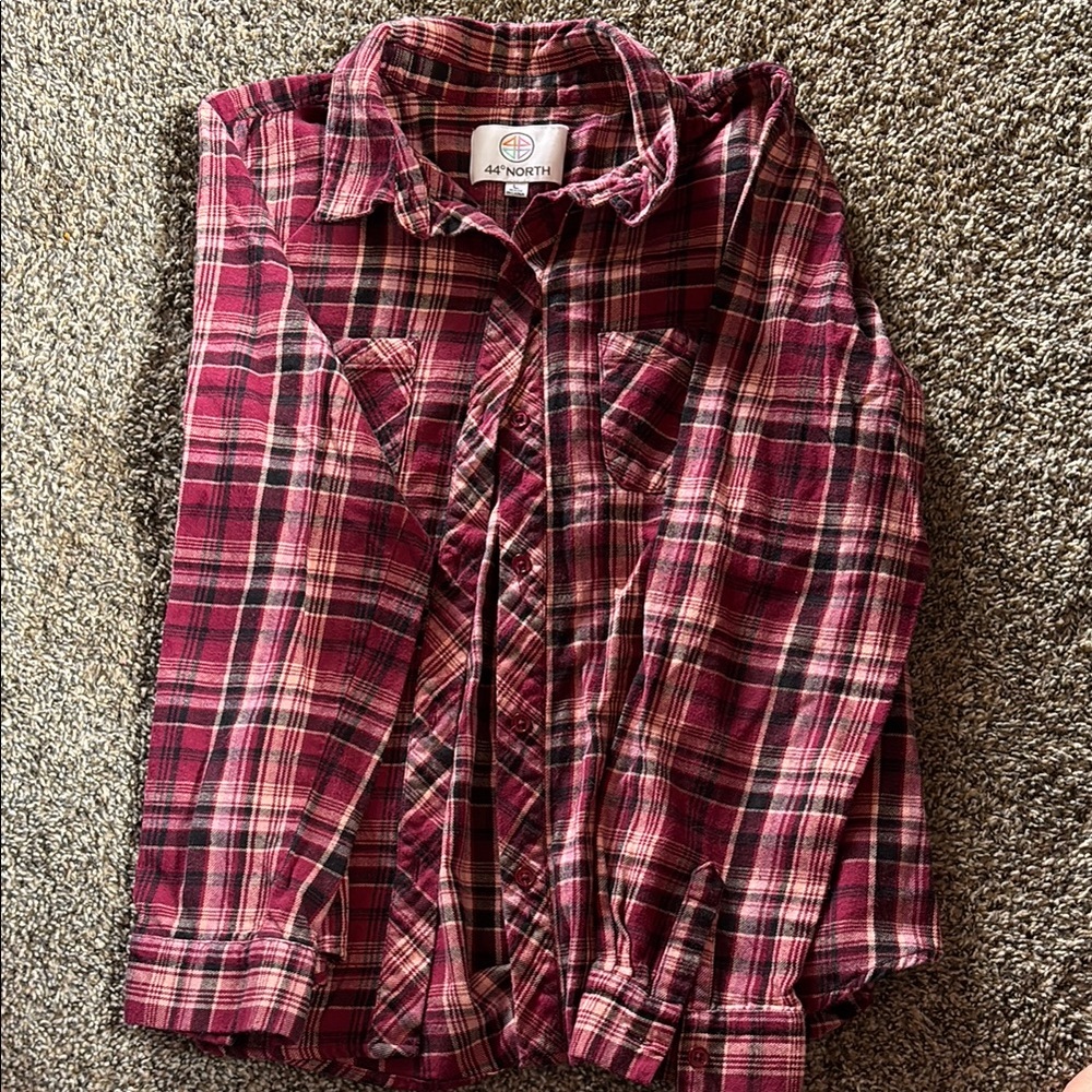 Plaid Button-Up Shirt